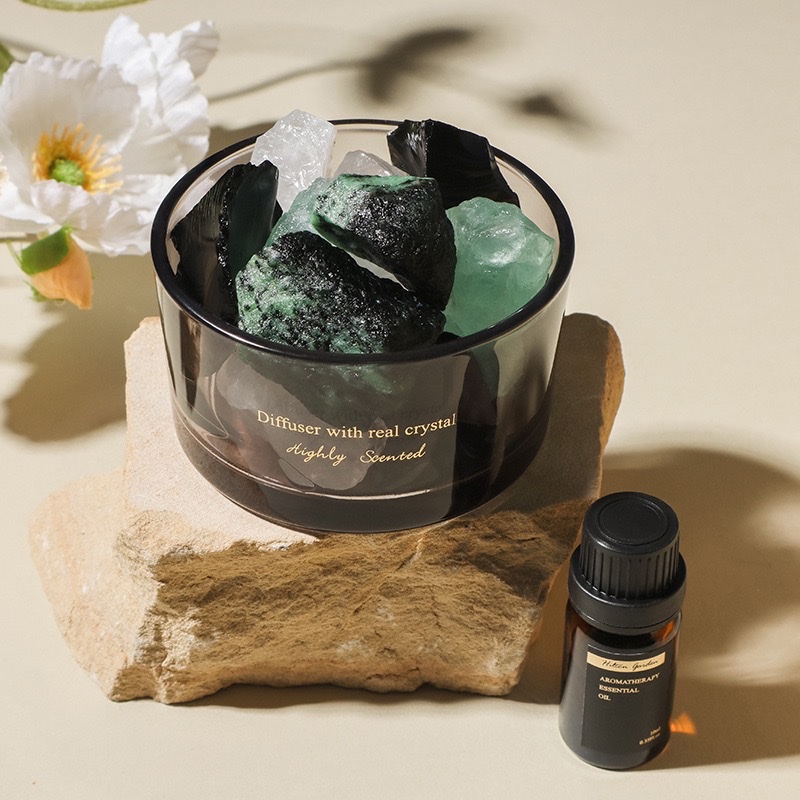 Aromatherapy manufacturer's diffuser stone, crystal stone, flameless aromatherapy essential oil, indoor aromatherapy, aroma gift processing and customization aromatherapy detail image 10