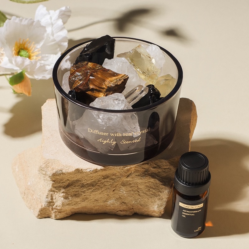 Aromatherapy manufacturer's diffuser stone, crystal stone, flameless aromatherapy essential oil, indoor aromatherapy, aroma gift processing and customization aromatherapy detail image 8