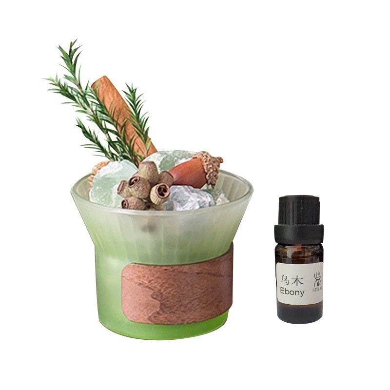 天然晶石青绿香氛礼盒摆件只此精油无火香薰扩香石创意伴手礼摆件 