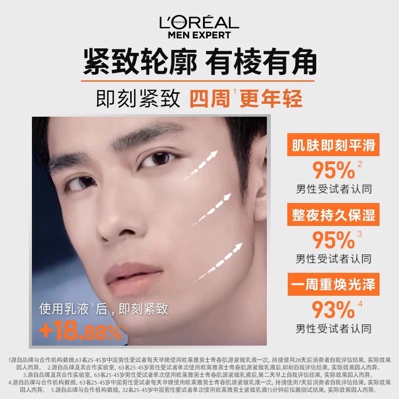 欧莱雅男士青春肌源紧致乳液145ml Application Scenario