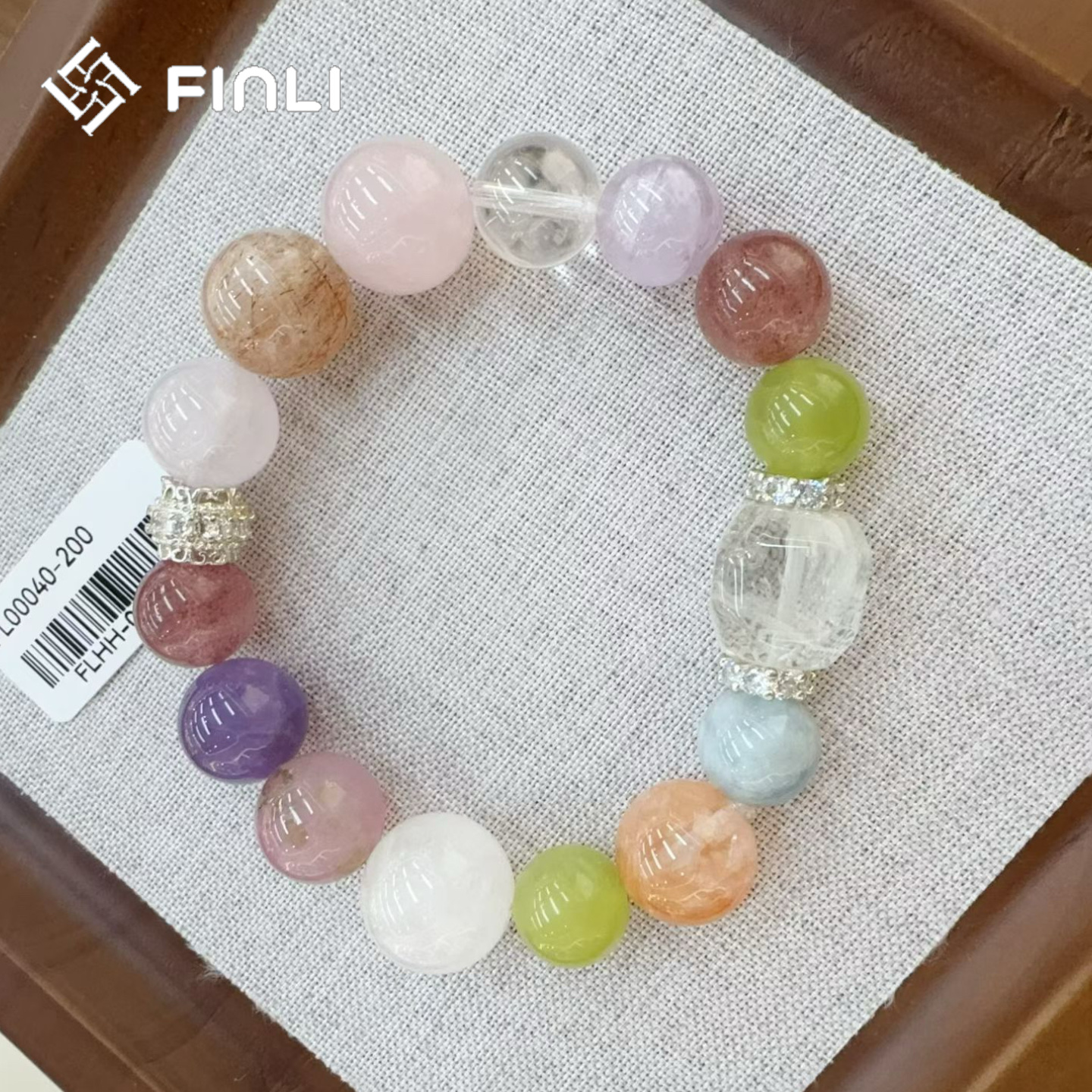 多宝水晶手串 一腕藏万福 生日礼物送女生手串