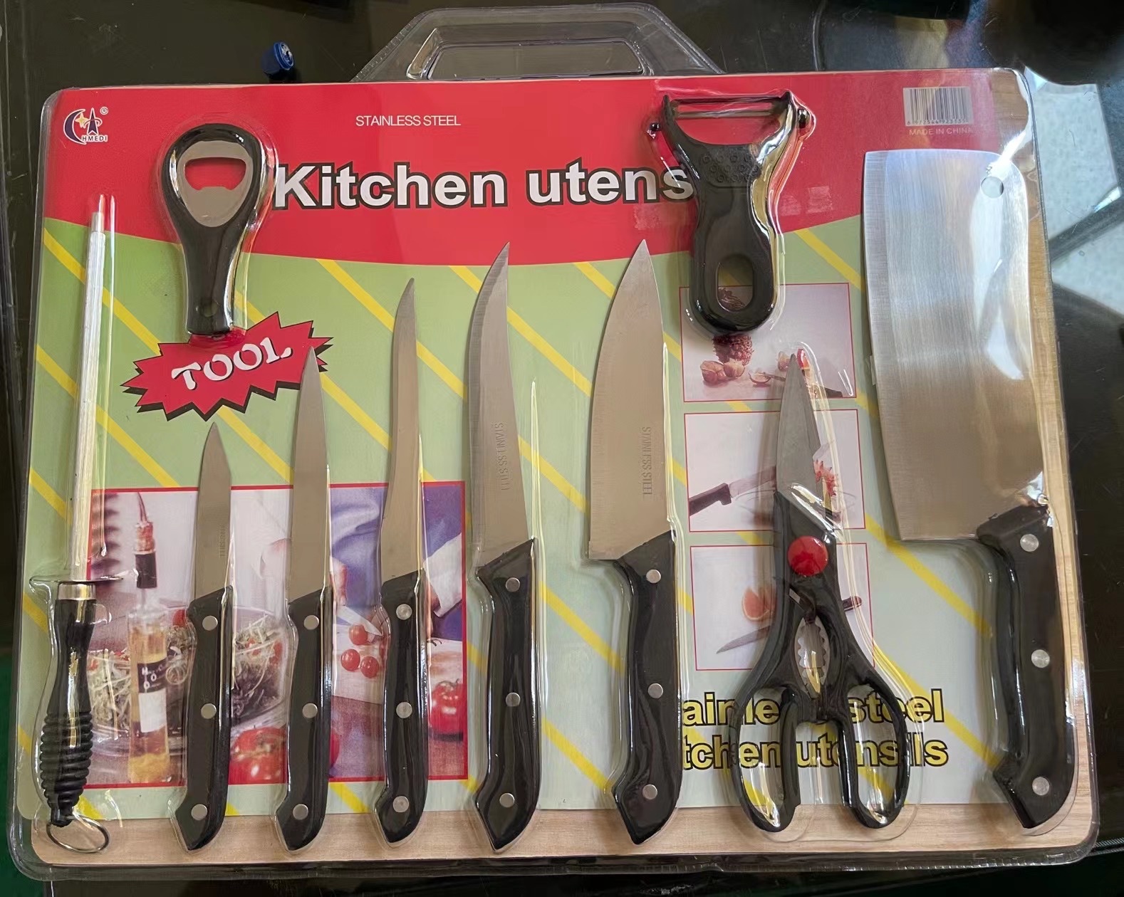 厨房刀具套装菜板