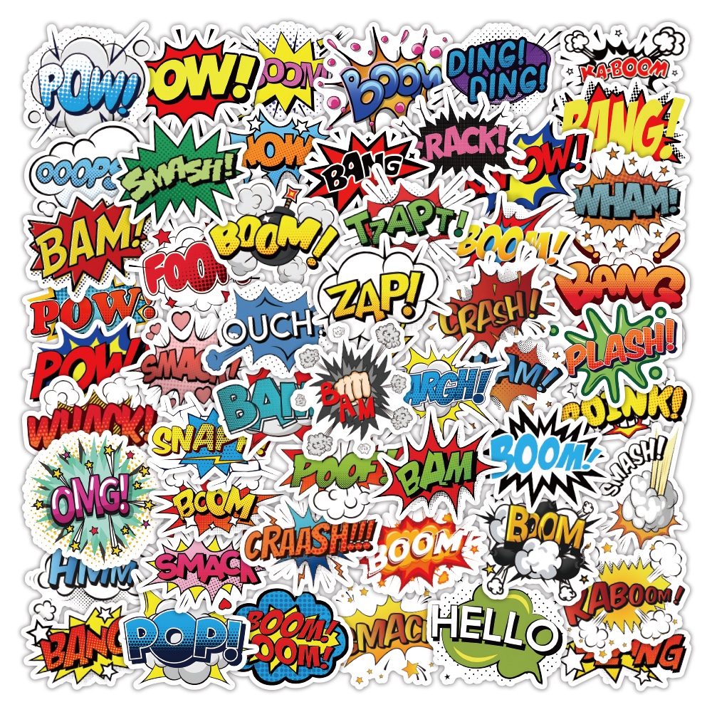 Explosive stickers, cartoon and cute planner materials, decorative stationery stickers, 50 stickers, mobile phone stickers, mobile phone back cover stickers detail image 3