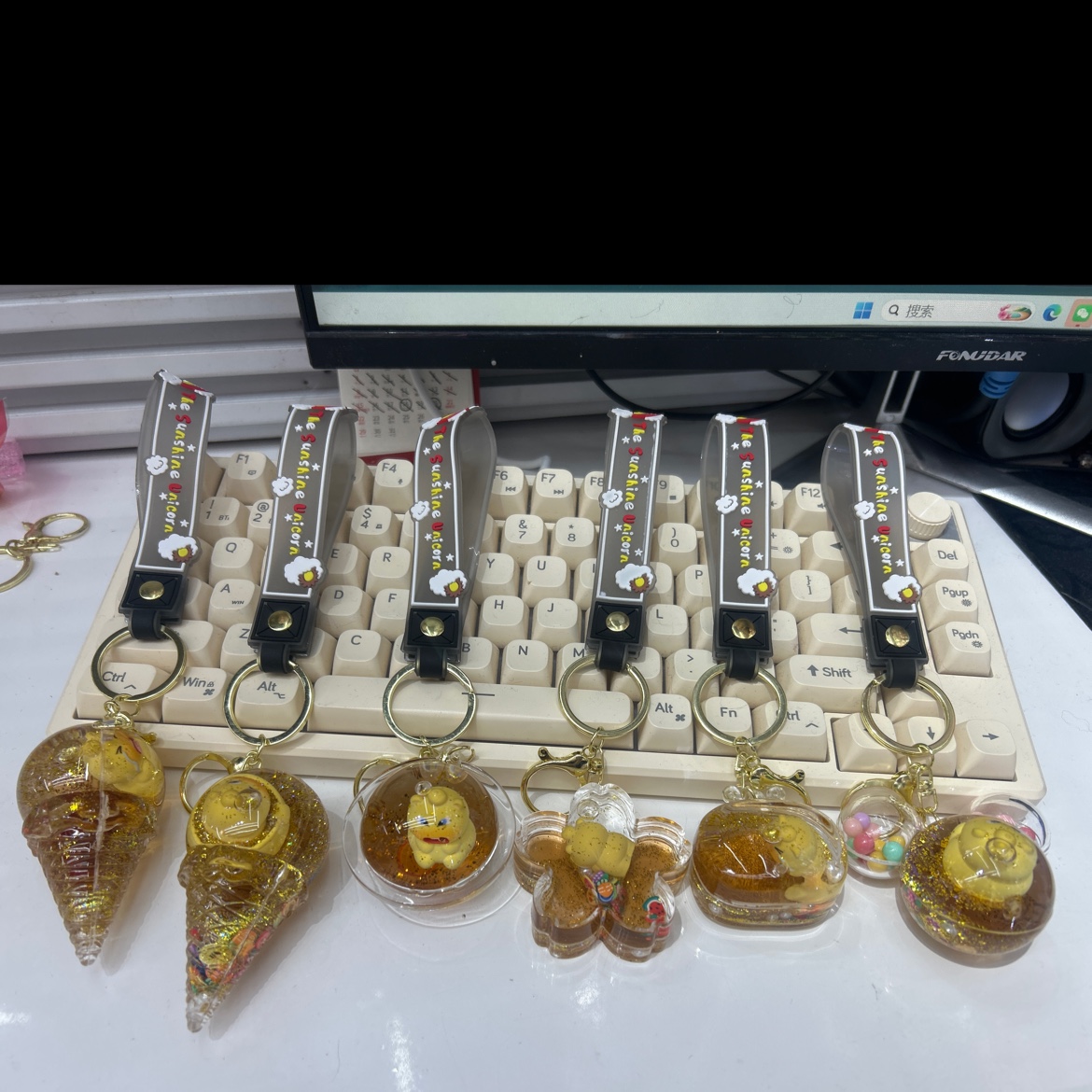 入油挂件钥匙扣 时尚可爱小物钥匙钥匙扣细节图