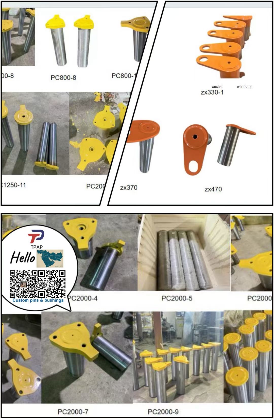 Engineering vehicle pin Specification image