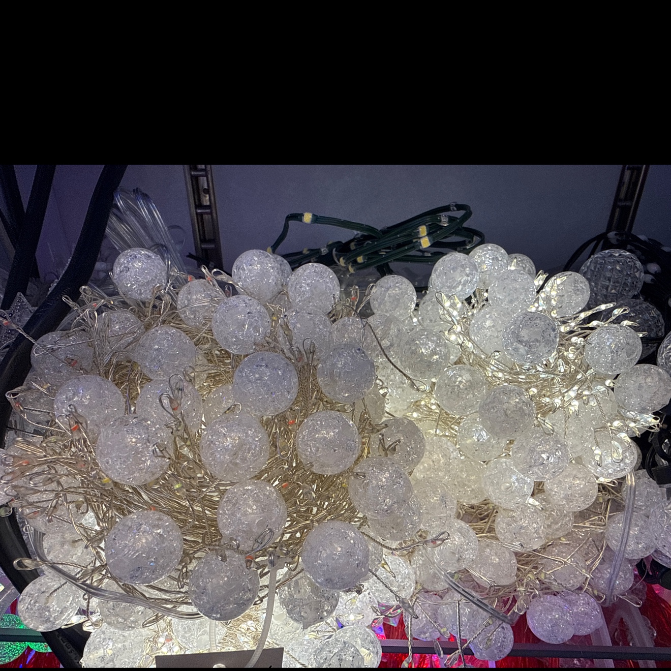 裂纹珠防水铜线灯圣诞装饰灯