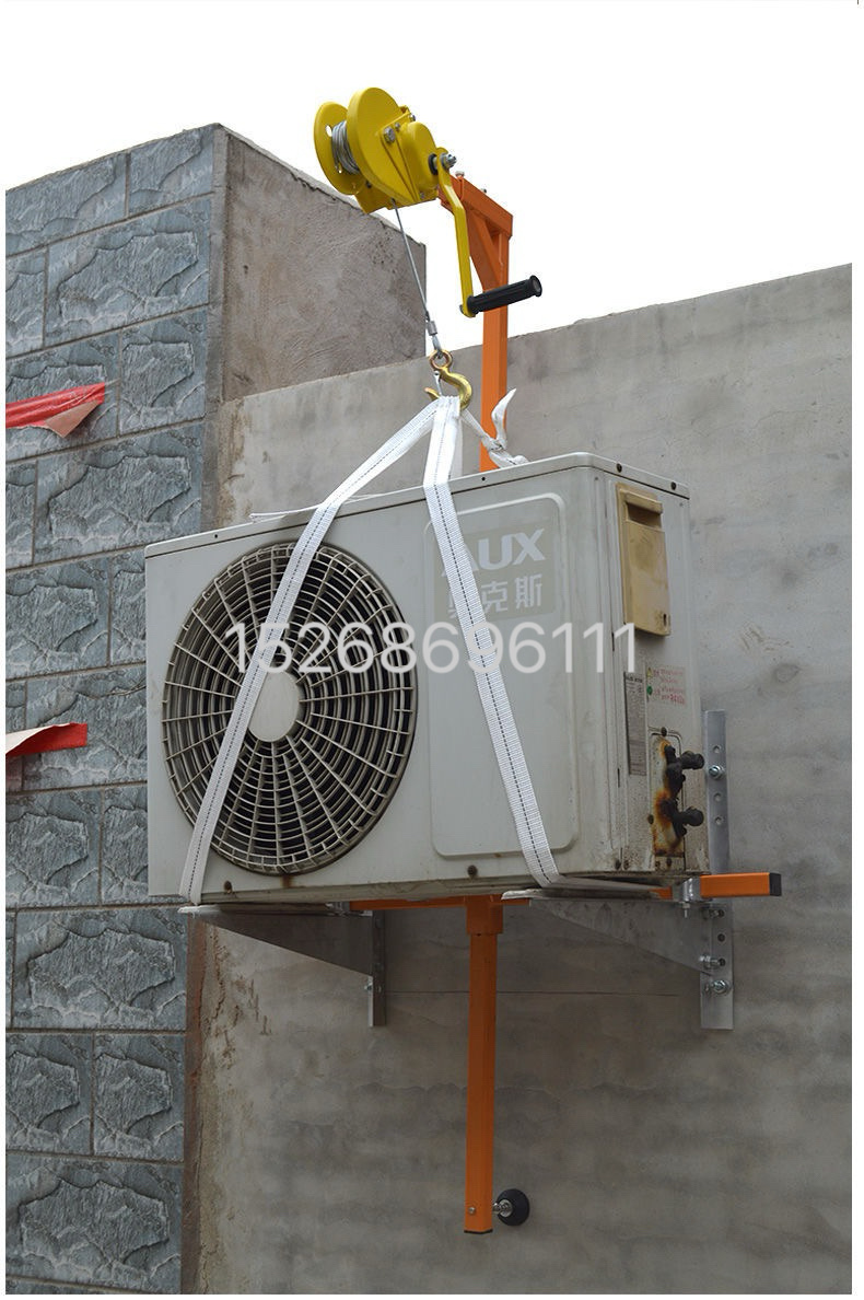 Air conditioner hoisting wonder tool, maintenance and disassembly tools, outdoor unit bracket, hand-cranked winch, small crane for air conditioner outdoor unit installation detail image 10
