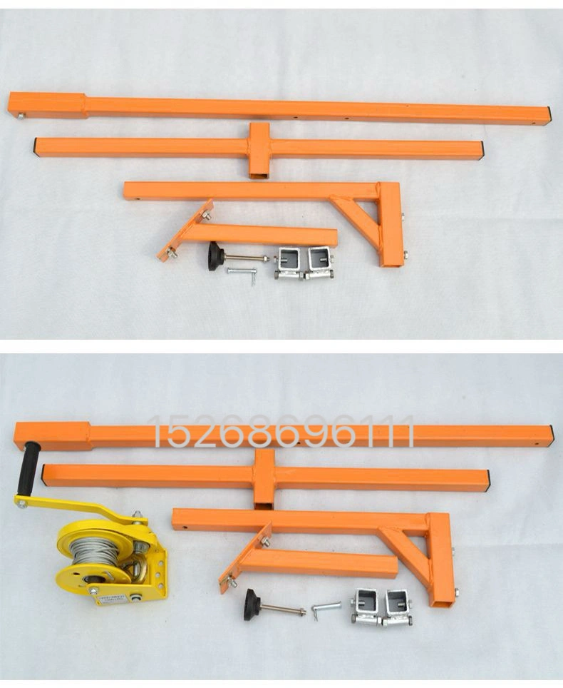 Air conditioner installation tools, air conditioner outdoor unit hoisting wonder, 150-kilogram hand-cranked lifting small crane, detachable hanger detail image 7