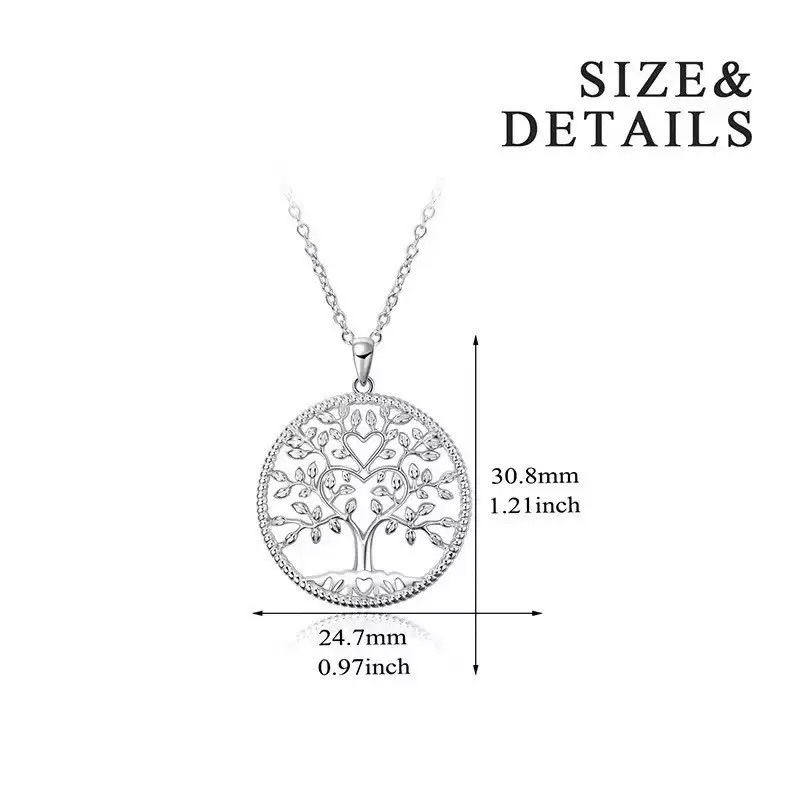European And American Wish Creative S925 Sterling Silver Life Tree Pendant Fashionable Silver Jewelry Necklace For Women Application Scenario
