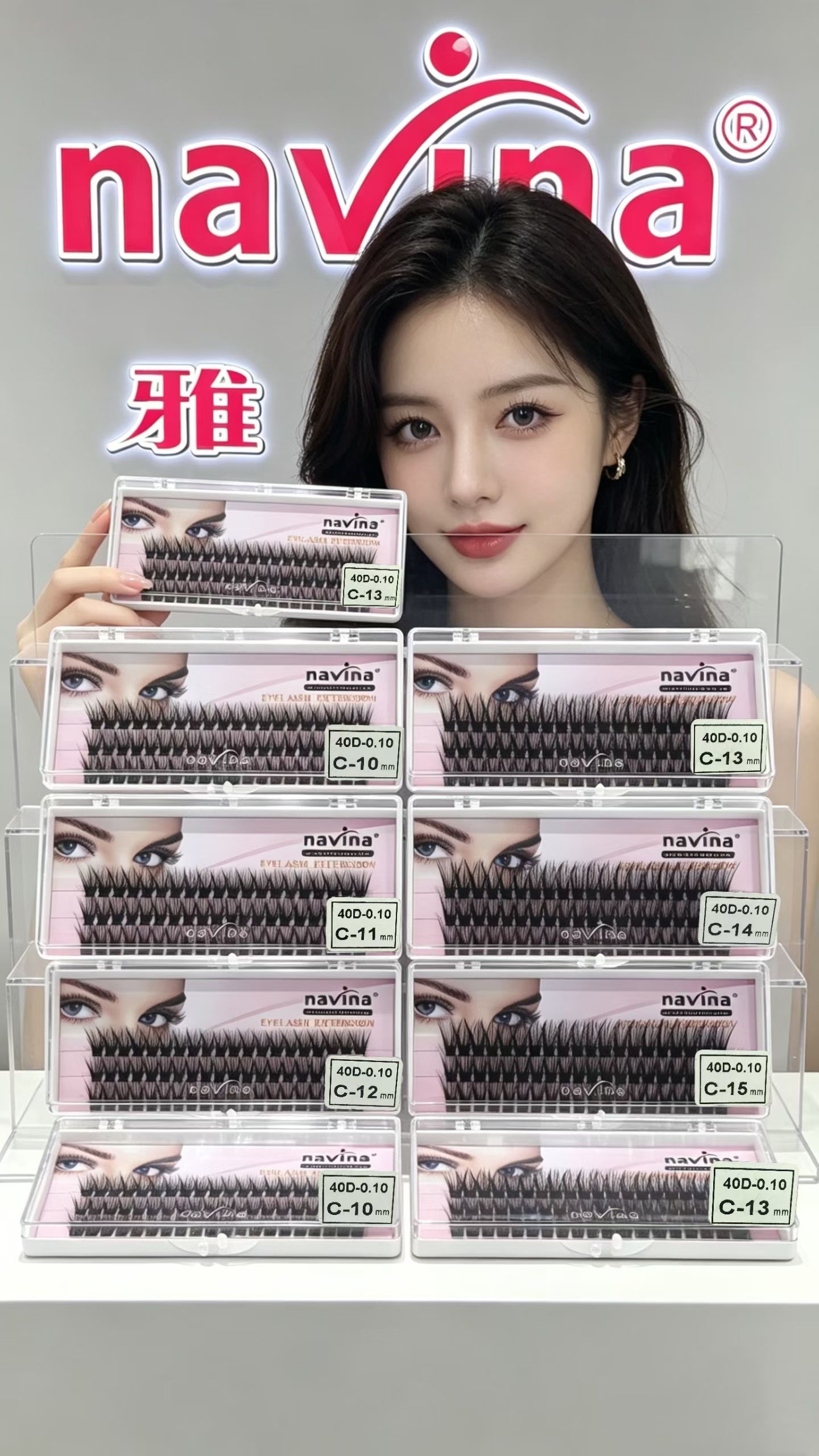 navina Yaviya 40 Strands of hot melt hair 40D Best-selling DIY eyelash self-grafting false eyelashes