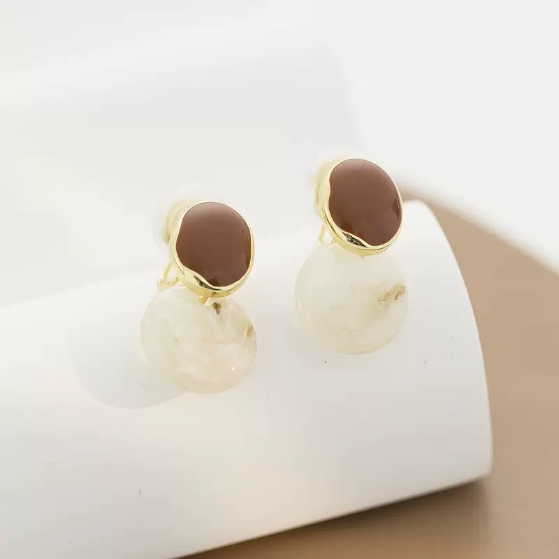 饰品/耳环/耳饰/法式/编织水晶耳钉产品图