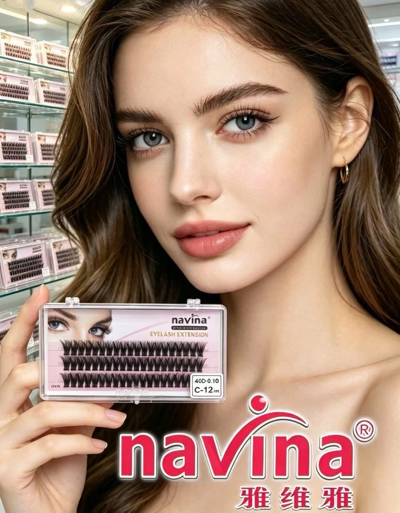 navina Yaviya 40 Strands of hot melt hair 40D Best-selling DIY eyelash self-grafting false eyelashes detail image 7