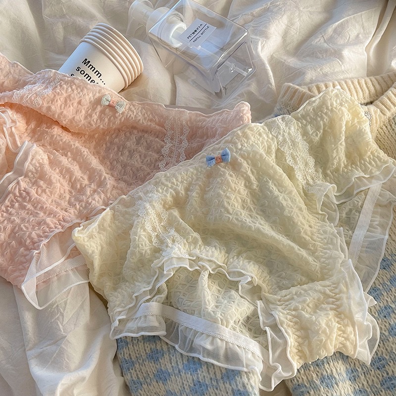 Lace underwear, pure cotton, comfortable and breathable women's underwear, women's underwear, lace underwear Specification image