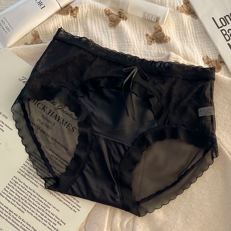 Lace edge women's underwear, breathable, comfortable and seamless women's underwear details Picture