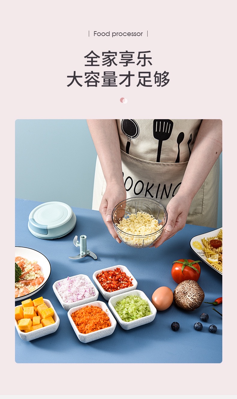 Garlic paste wonder manual garlic mixer, kitchen mini garlic mashing machine, garlic straining machine, garlic and meat minced food, small side food processor detail image 2