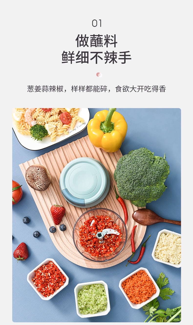 Garlic paste wonder manual garlic mixer, kitchen mini garlic mashing machine, garlic straining machine, garlic and meat minced food, small side food processor detail image 6