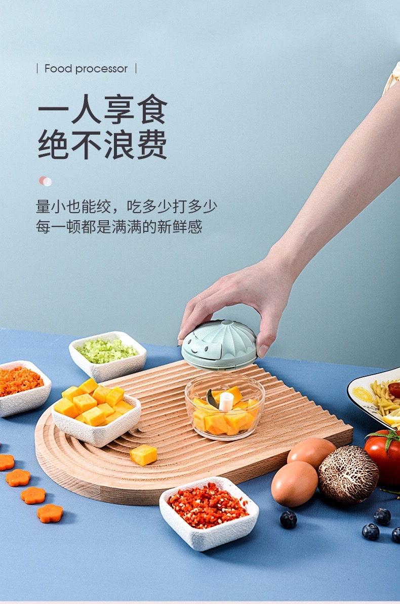 Garlic paste wonder manual garlic mixer, kitchen mini garlic mashing machine, garlic straining machine, garlic and meat minced food, small side food processor detail image 1