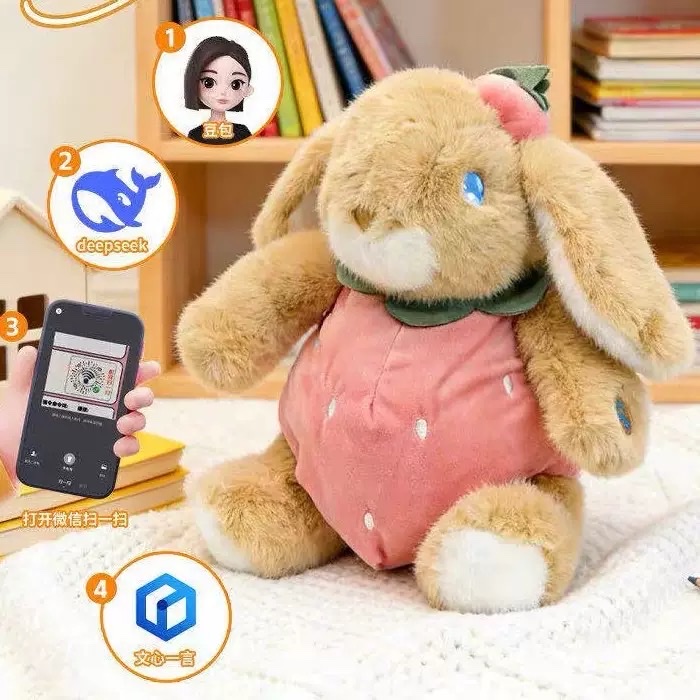 Cross-border AI toys, AI plush toys, AI electronic pets, AI cocoa plush toys, soothing toys, infant and toddler toys, dolls detail image 4