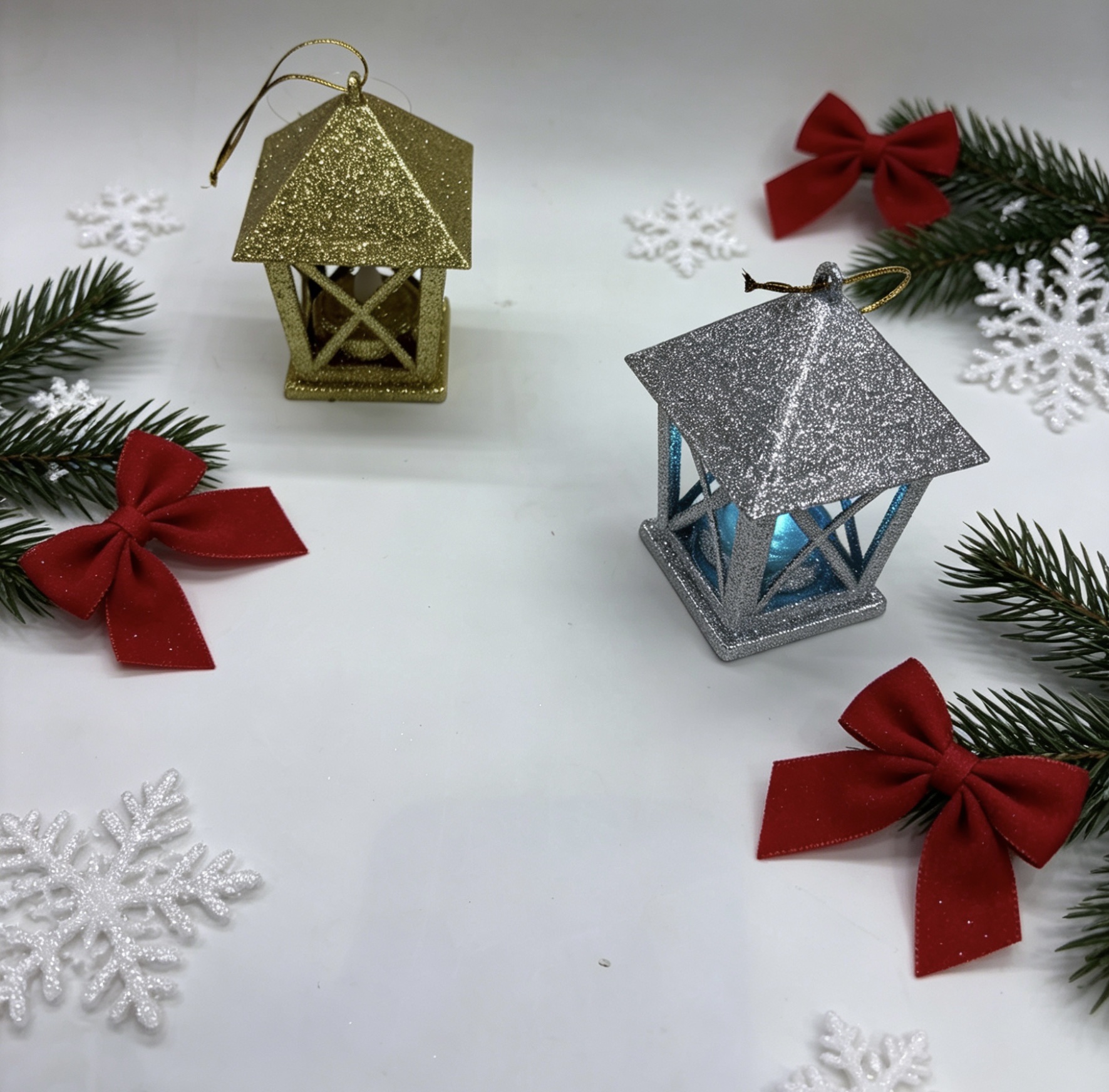Christmas wind lantern decorative items, LED electronic candles, small houses, portable night lights, Christmas gifts for kindergartens detail image 11