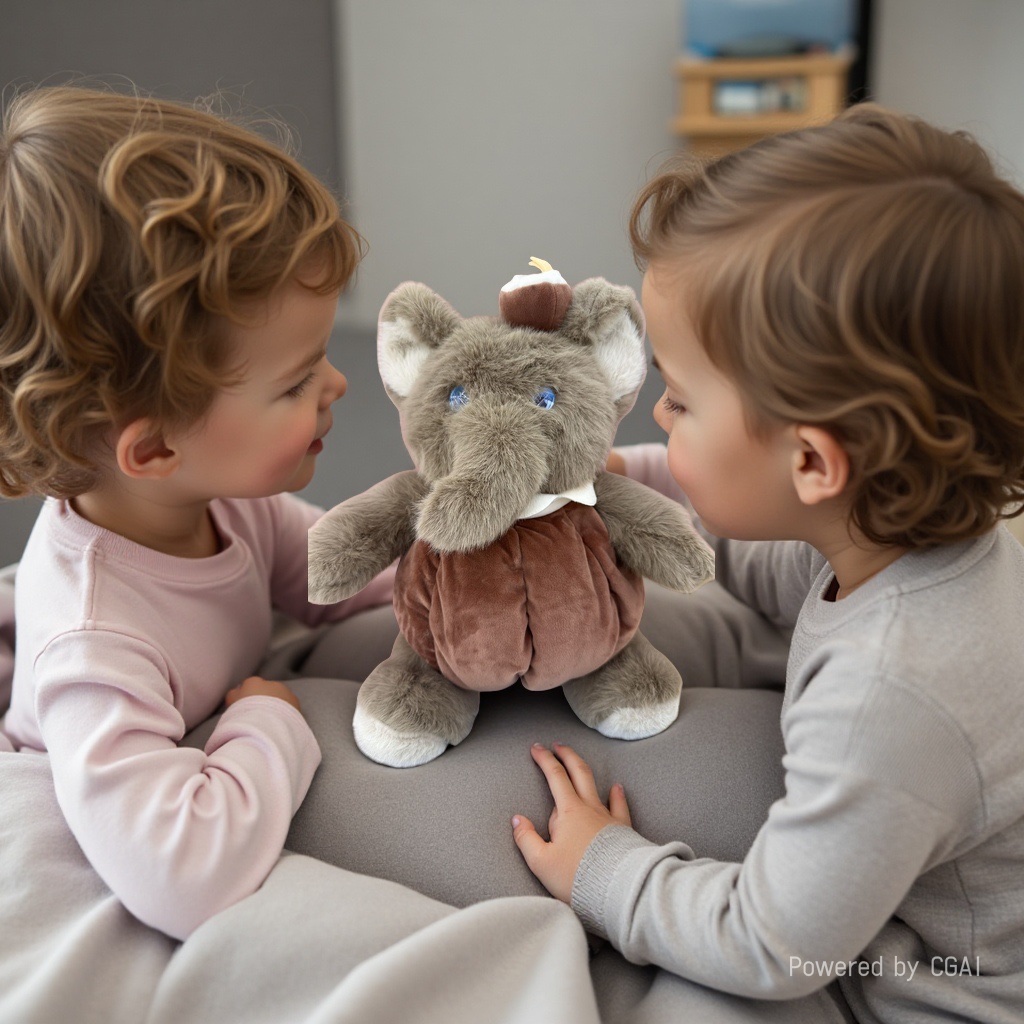 Cross-border AI toys, AI plush toys, AI electronic pets, AI cocoa plush toys, soothing toys, infant and toddler toys, dolls detail image 2