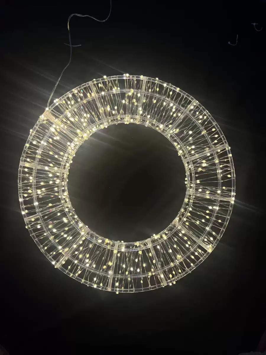 Cross-border new led copper wire lights, outdoor Christmas decorative lights, string light strips, shopping mall atmosphere lights, Christmas trees detail image 6