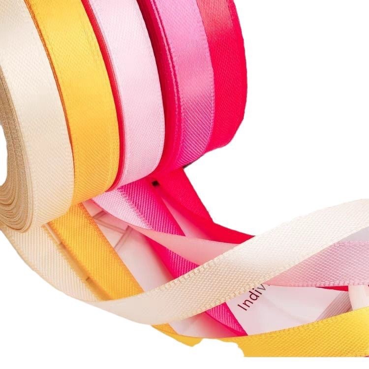 Colorful ribbons, satin ribbons, polyester ribbons, gift packaging ribbons, woven ribbons, children's braided hair ties, cake packaging ribbons Item Picture
