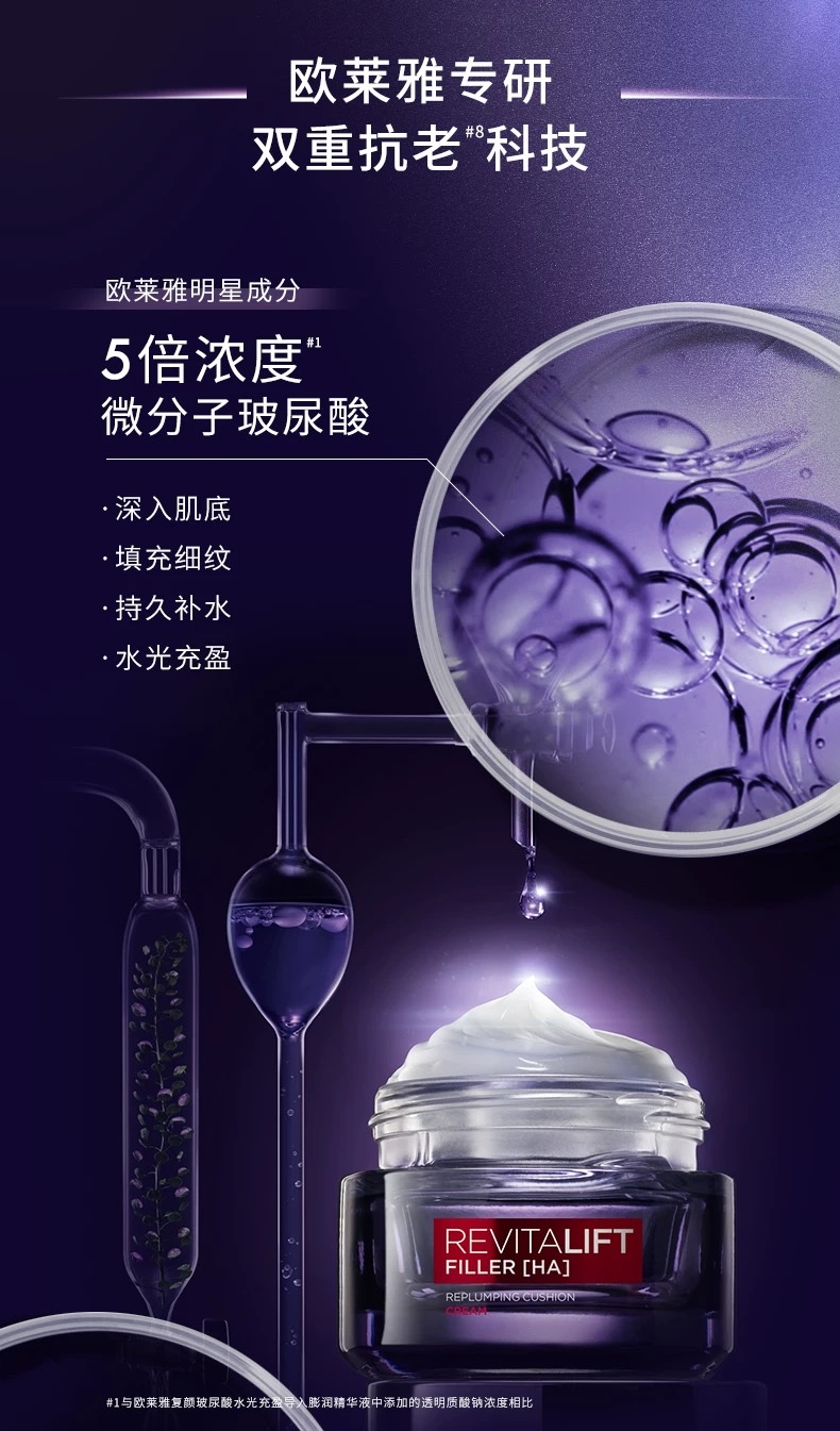 L 'Oreal Revitalizing Hyaluronic Acid Hydrating Cream 50ml detail image 4