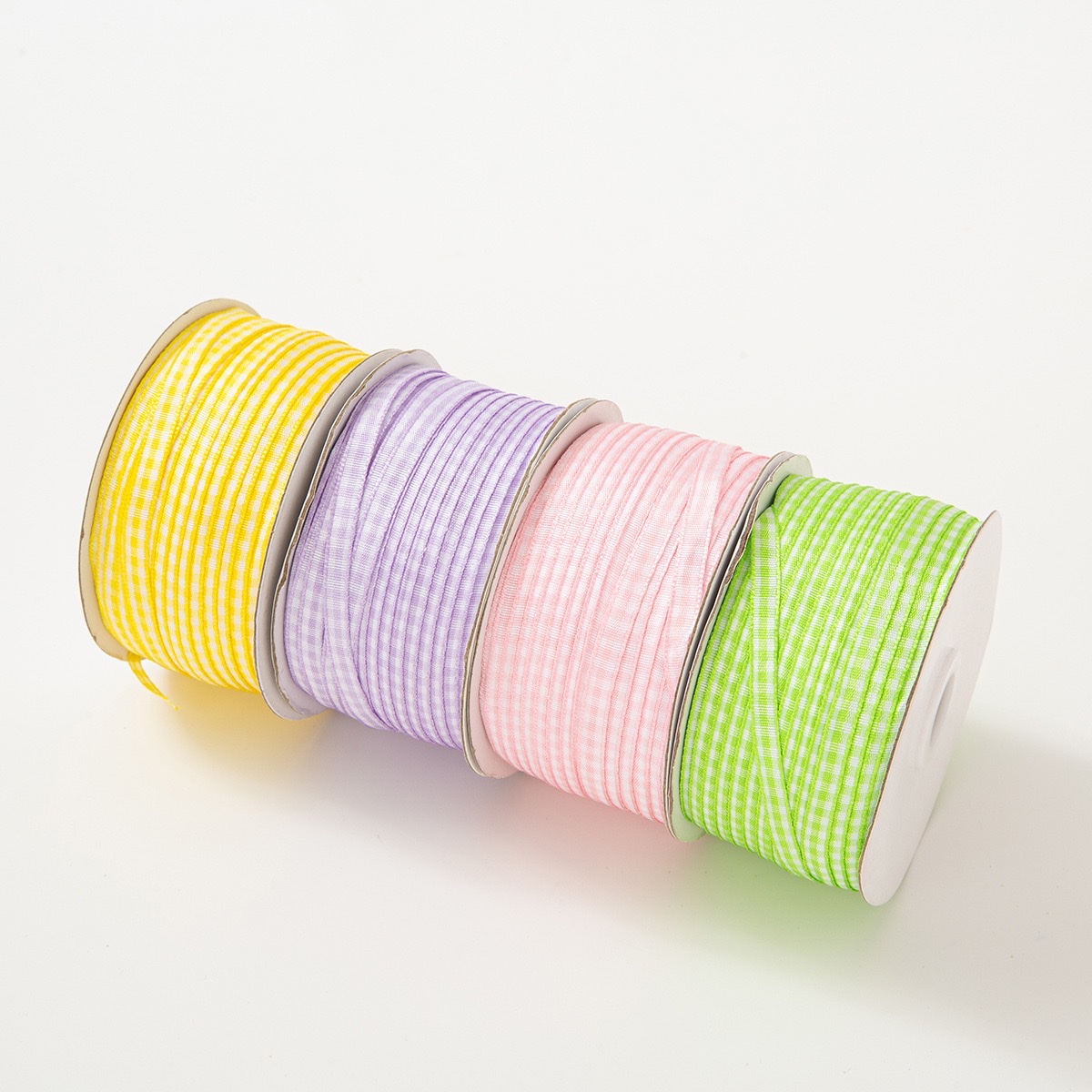Checkered ribbons, baking packaging ribbons, diy handmade hair accessories, flower ribbons, flower bouquets, binding straps, decorative materials, wedding Item Picture