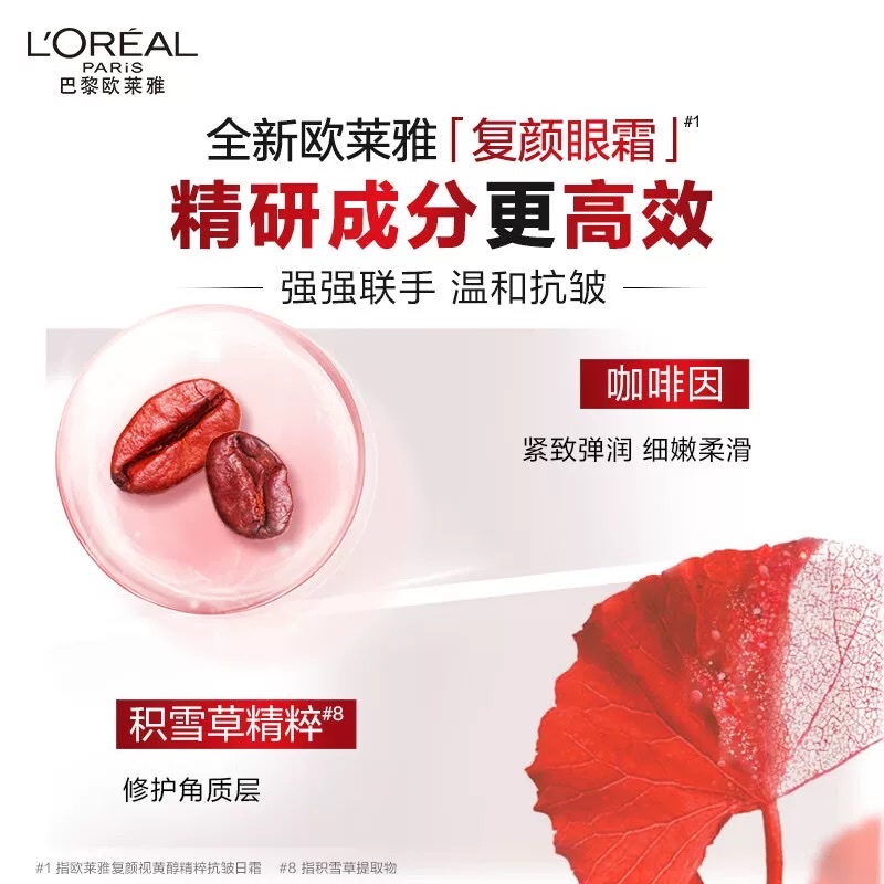 L 'Oreal's New Anti-Wrinkle and Firming Eye Cream for Rejuvenation 15ml Item Picture