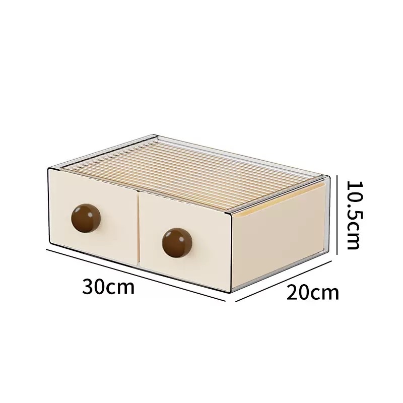 Desktop storage box, drawer-style ins retro style storage box, student desktop miscellaneous storage box, large capacity details Picture