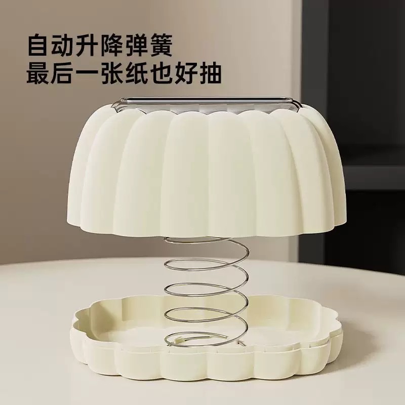 Pumpkin tissue paper storage box, a simple kitchenware with adjustable compartments and practical home storage box Application Scenario