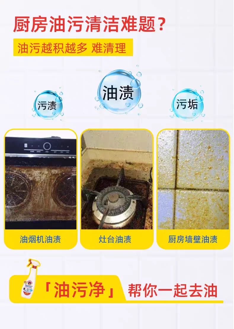 意大利原装进口大公鸡去污喷600ml  多功能油污净油烟机灶台 小白鞋清洗剂 油污清洁剂详情图6