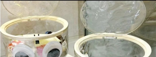 桌面透明收纳盒客厅塑料带盖防尘浴室卫生间收纳卧室化妆品收纳桶详情图4