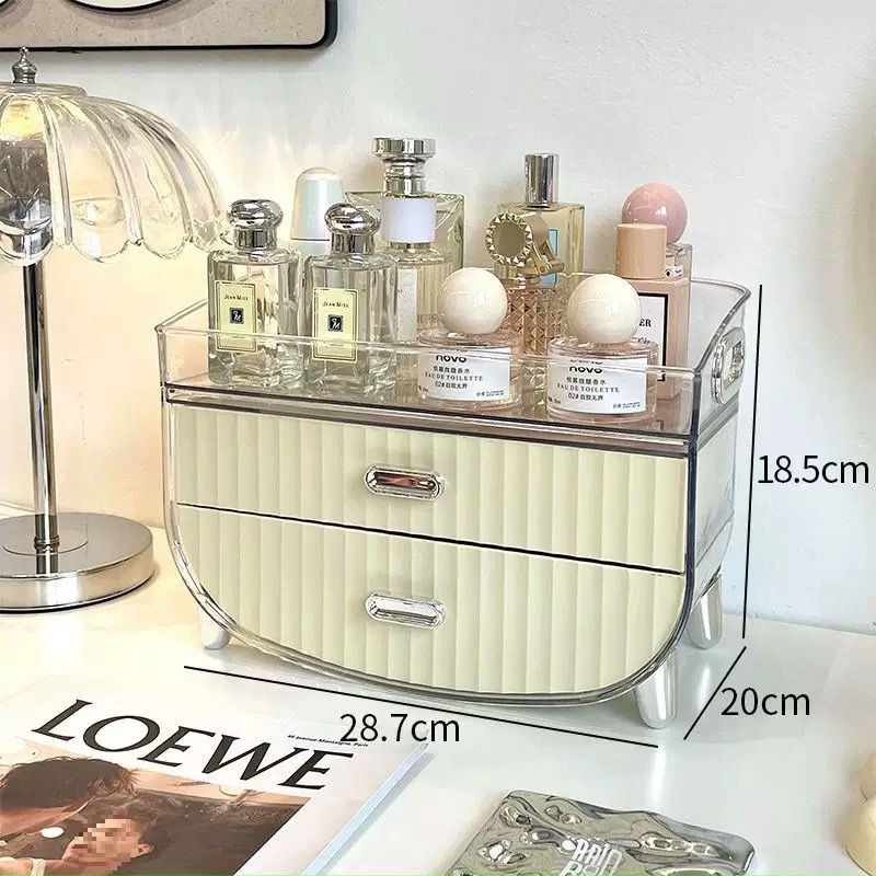 Makeup organizer Desktop dresser Skincare shelf Lipstick organizer Desk drawer box Specification image
