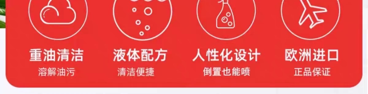 意大利原装进口大公鸡去污喷600ml  多功能油污净油烟机灶台 小白鞋清洗剂 油污清洁剂详情图5