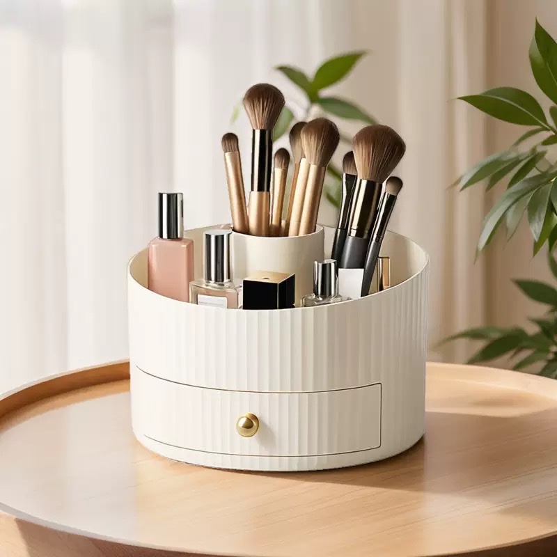 Storage box, makeup brush storage cylinder, cosmetics shelf, dressing table, eyeshadow brush, lipstick box, pen holder holder