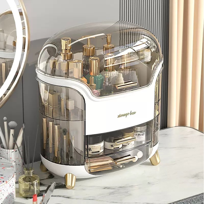 Large-capacity dust-proof box for zoned storage, living room and bedroom organizing box details Picture