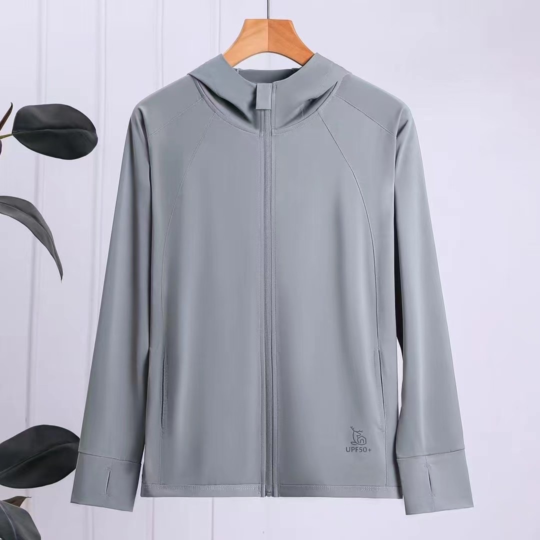 【 Product Name 】 Couple's fashionable hooded loose sun-protective clothing set detail image 7