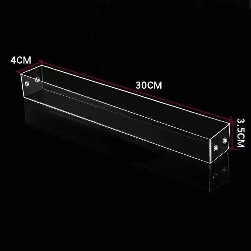 Multi-layer nail polish display stand, stepped plastic transparent nail polish glue storage rack, cosmetic storage rack Specification image