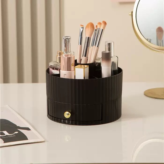 Storage box, makeup brush storage cylinder, cosmetics shelf, dressing table, eyeshadow brush, lipstick box, pen holder holder details Picture