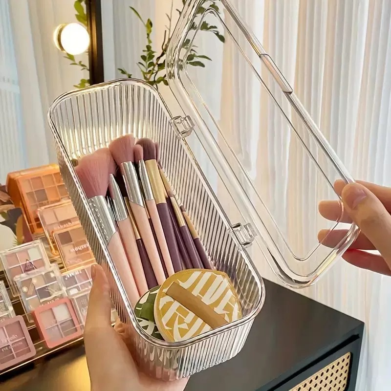 Makeup cotton, hair substitute, powder puff, storage box, dressing table, desktop, cosmetics brush, lipstick, dust-proof cushion, beauty egg details Picture