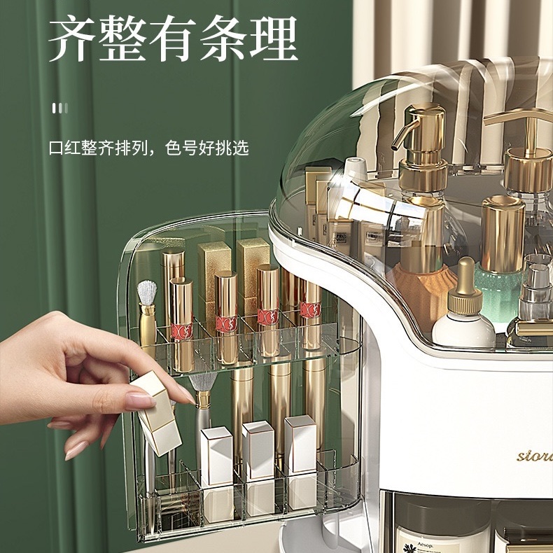 Large-capacity dust-proof box for zoned storage, living room and bedroom organizing box Application Scenario