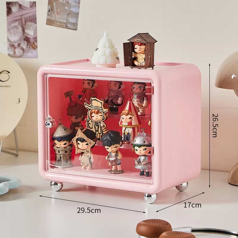 Blind box storage display stand, cream-style castle bubble doll special display box, dust-proof expert office display cabinet Application Scenario