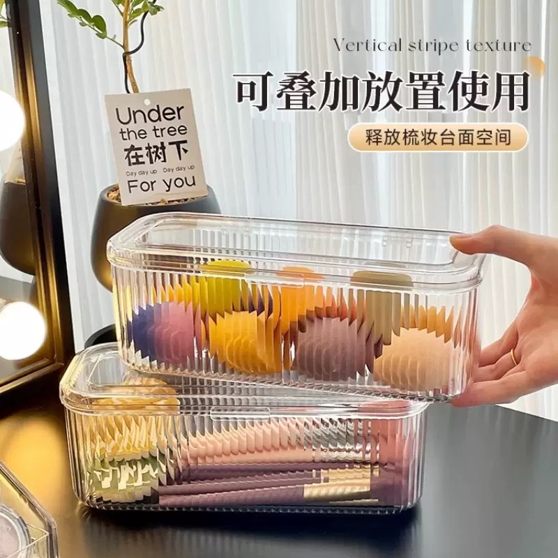 Makeup cotton, hair substitute, powder puff, storage box, dressing table, desktop, cosmetics brush, lipstick, dust-proof cushion, beauty egg