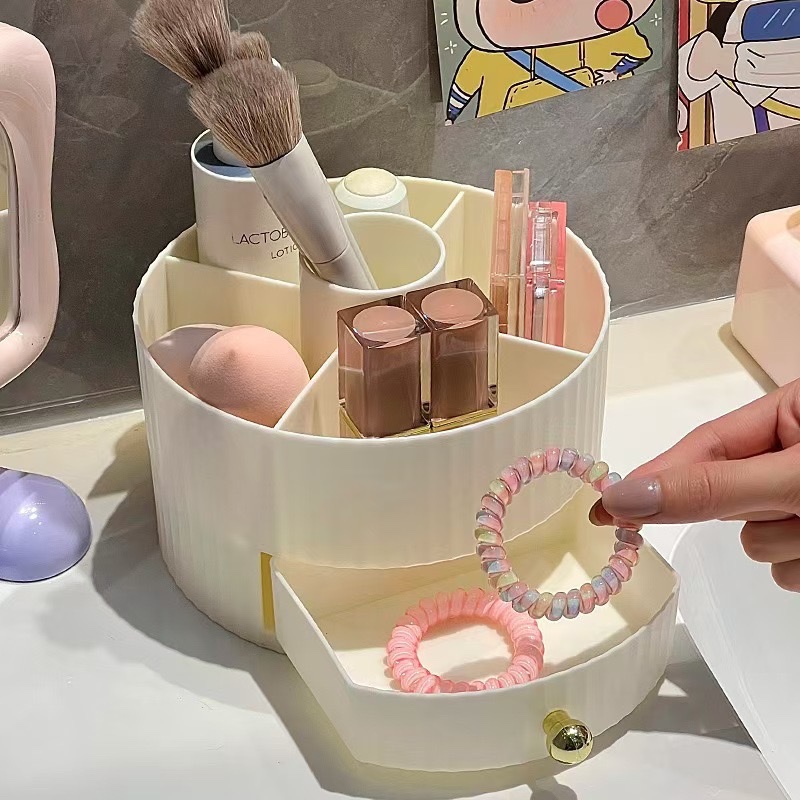 Storage box, makeup brush storage cylinder, cosmetics shelf, dressing table, eyeshadow brush, lipstick box, pen holder holder detail image 7