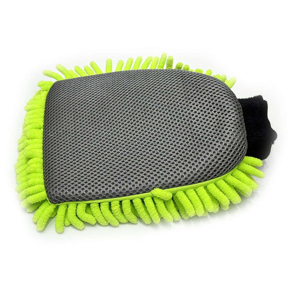 Chenier custom-made packaging microfiber car wash gloves, caterpillar car wash gloves, household cleaning and window cleaning gloves details Picture