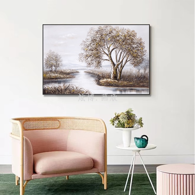 Landscape paintings, decorative works, living room and bedroom wall hangings, oil paintings, abstract art, wall decorations