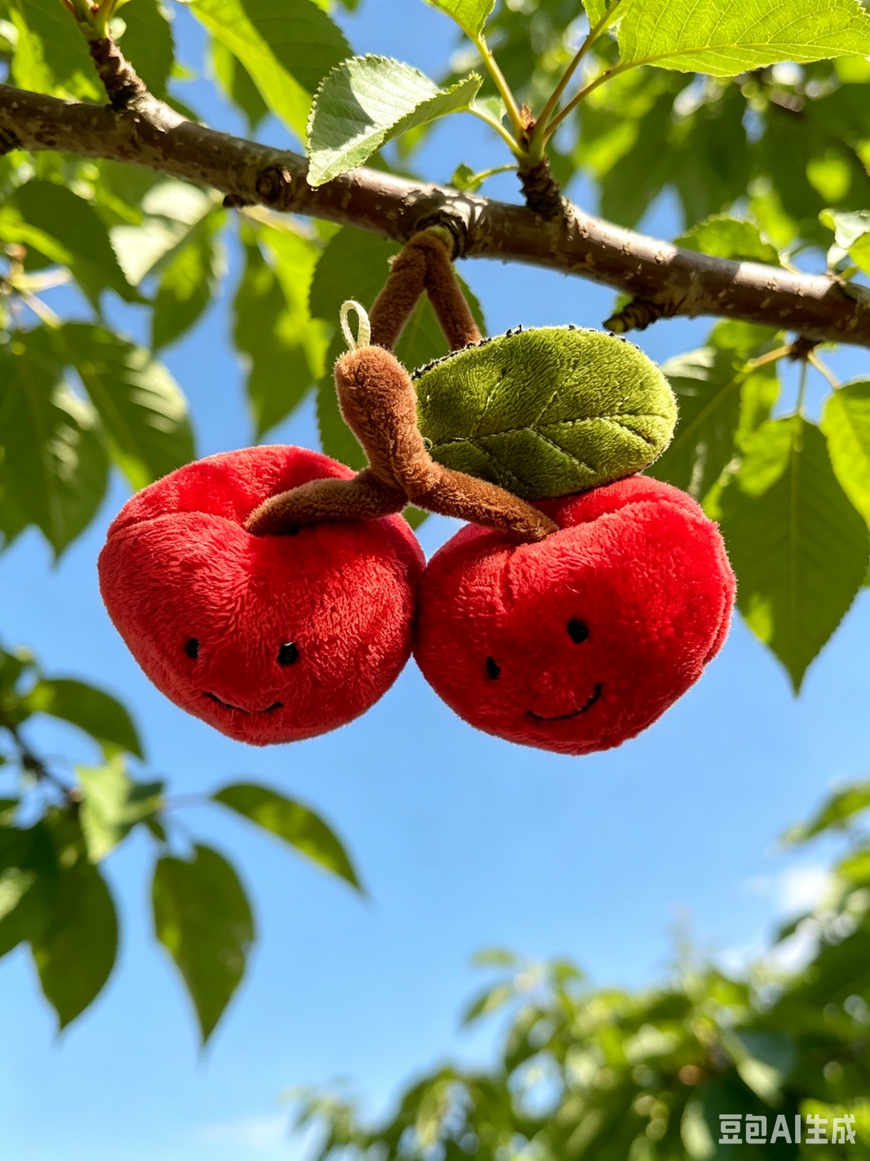 Smiling Cherry is selling well as a plush toy pendant