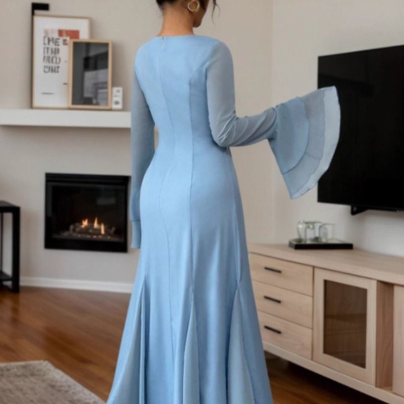 2026 New blue party fashion women's dress, dress, dress, dress Application Scenario