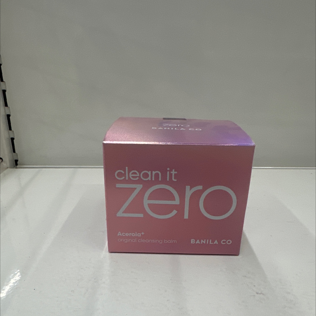clean it zero粉色渐变包装盒卸妆膏 温和清洁不刺激卸妆洁面二合一